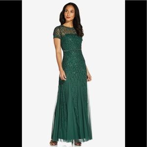 Adrianna Pappell Dusty Emerald Evening Gown
